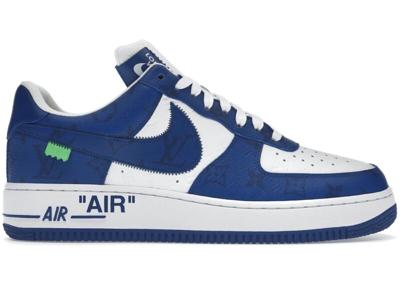 Louis Vuitton Nike Air Force 1 Low By Virgil Abloh White Royal –