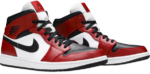 Air Jordan 1 Mid ‘Chicago Black Toe’ 4