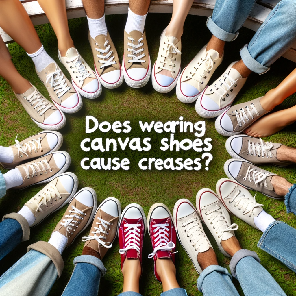 Does Wearing Canvas Shoes Cause Creases