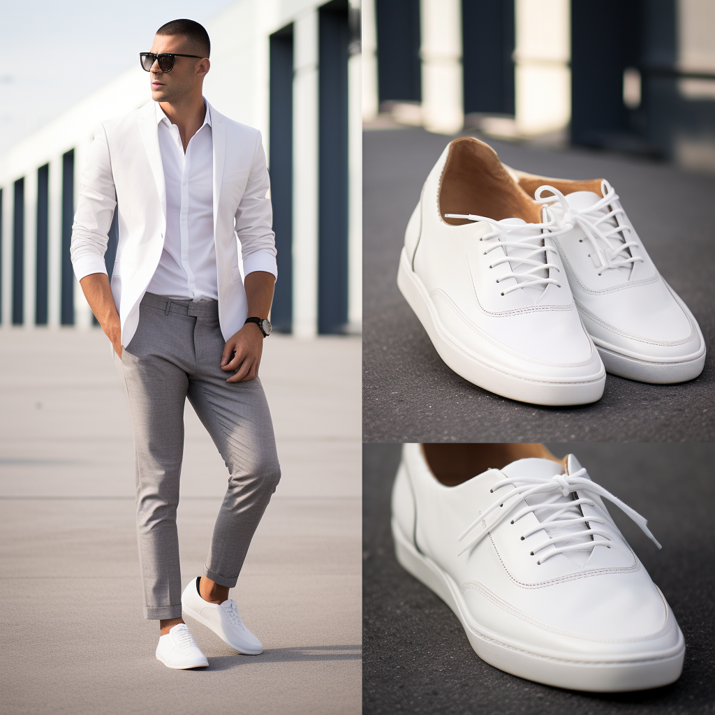 white shoes outfits for men